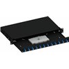 Cassetto Ottico 19'' con 12 Bussole LC Duplex Monomodale OS2 Nero