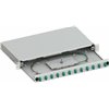 Cassetto Ottico 19'' Scorrevole con 12 Bussole e 24 Pigtails LC Duplex Multimodale OM3 Grigio ILWL SBP-12LCOM3G
