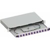 Cassetto Ottico 19'' Scorrevole con 12 Bussole e 24 Pigtails LC Duplex Multimodale OM4 Grigio ILWL SBP-12LCOM4G