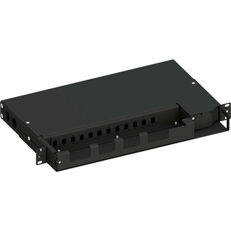 Cassetto ottico 19'' Pivot con Piastra Frontale per 12 LC Duplex/12 SC Simplex/12 E2000® Simplex