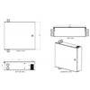 Box a Muro per Fibra Ottica Medium Nero