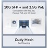 Punto di Accesso Wireless Multi-Gigabit Tri-band WiFi 7 BE11000 Mesh a Muro/Soffitto, AP11000