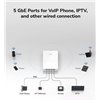 Punto di Accesso Wireless WiFi 6 Gigabit Dual Band AX3000 Poe con Supporto Mesh, a Muro, AP3000W