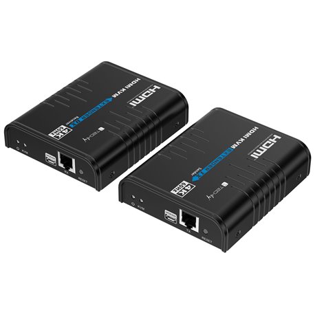 KVM HDMI 4K@60Hz Extender Cavo Cat.5/6 Nero IDATA HDMI-KVM473