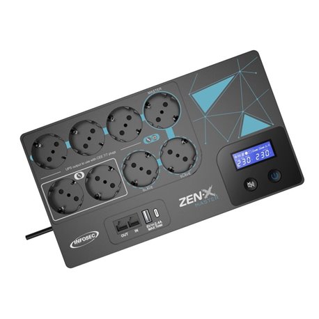 Gruppo di Continuità UPS 1000VA Line Interactive con AVR ICUZENX1000M