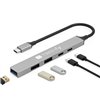 Hub USB 3.2 a 5 porte USB-A/USB-C™ Slim in Metallo IUSB32-HUB5C-3U2PDSL
