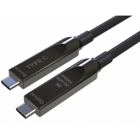 Cavo Ottico Attivo Dati e Video AOC USB 3.2 Gen 2 10Gbps USB-C™ M/M Fibra Ottica 8K 15 m ICOC U3C-HY10G-015
