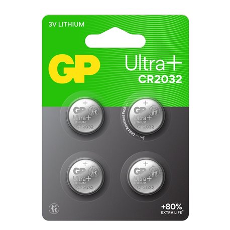 Blister 4 Batterie al Litio a Bottone 3V Lunga Durata CR2032 IC-GP103399