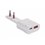 Spina Italiana Ultrapiatta USB tipo A e USB-C™ 2P+T250V 10A 20W, Bianco
