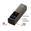 Power Bank 27000mAh 1x USB-A 2x USB-C™ con TFT Display, PD 3.1 140W