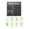Tastierino Numerico BT V5.0 Wireless 2in1 con Calcolatrice Grigio Scuro IDATA KB-1005CAL