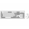 Kit Tastiera e Mouse 1600 Dpi Wireless Bianco e Grigio ICTWC008GYW