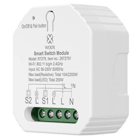 Smart Switch a 2 canali WiFi 2.4GHz