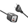 Caricatore Alimentatore GaN 1x USB-C™ 1x USB-A 30W con Cavo