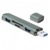 Hub USB3.2 Gen2 2 Porte USB A con Lettore di Schede Card Reader IUSB32-HUB2-CR