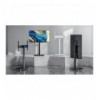 Supporto da Pavimento per TV da 42'' a 75'' con Regolazione Orizzontale o Verticale Nero