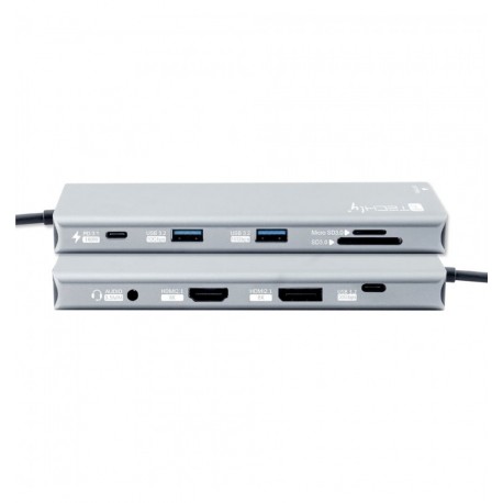 Docking Station 10 in 1 USB-C™ USB HDMI DP Lettore SD/TF RJ45 2.5G/PD Hub Multiporta IUSB4-DOCK10HDP