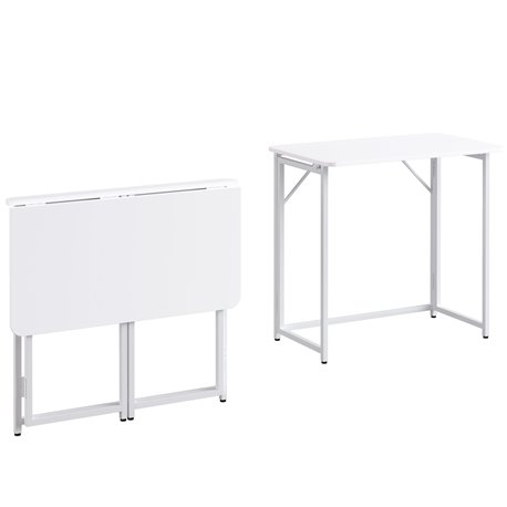 Scrivania Pieghevole per Computer Bianca ICA-TB 123FOL