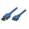 Cavo USB 3.2 Superspeed A/Micro B 2m ICOC MUSB3-A-020