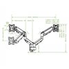 Staffa a Muro con Molla a Gas per due Monitor 13-32''