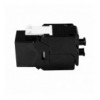 Frutto Keystone RJ45 Cat.6A UTP Toolless Nero 3µ