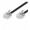 Cavo telefonico RJ11 Modulare 6P4C 6 mt Nero ICOC MD-11-06G