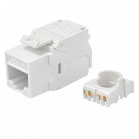 Frutto Keystone RJ45 Cat.6A UTP Toolless Bianco 3µ IWP-MD C6A/WI3