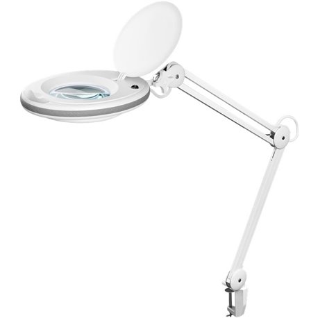 Lampada LED con Lente d'ingrandimento a 3 Diottrie 8W Attacco a Morsetto I-TOOL-SD-650