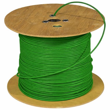Cavo Cat. 6A Rigido F/FTP LSZH Armato in Matassa 100 m Verde ITP6AF-100LZ-ARM