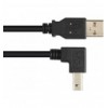 Cavo USB 2.0 A maschio/B maschio angolato 0.5 m ICOC U-AB-005-ANG
