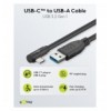 Cavo USB3.2 USB-C™ M 90° a USB tipo A M 2m Nero ICOC MUSB31-CM9AM20