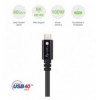 Cavo USB 4 Gen 3 Type-C™ Thunderbolt M/M E-Mark 8K 40Gbps 100W PD 0,8m Nero ICOC MUSB40-CMCM08
