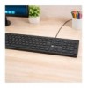 Tastiera USB Standard 109 Tasti Layout Italiano e Hub 3 Porte USB Nero IDATA 955-UBKH