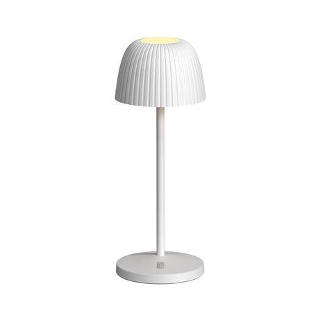 Lampada da Tavolo LED per Esterni con Base di Ricarica Bianca I-LAMP-TABLE4