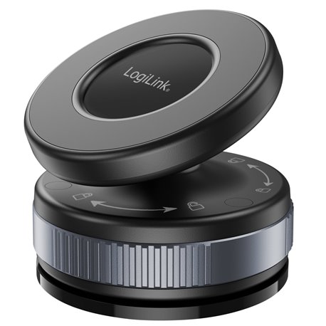 Supporto Magnetico per Smartphone con Chiusura a Rotazione e Ventosa