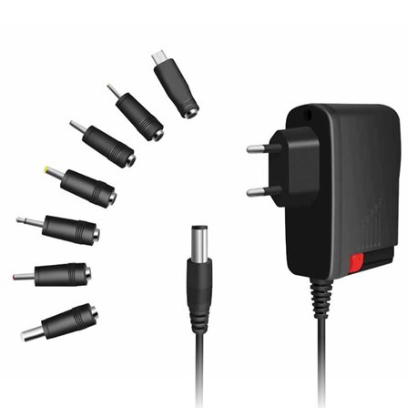 Alimentatore Universale Regolabile 3V-12V con 7 Spine DC