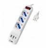 Multipresa 3 Posti 10/16 A Bipasso/Schuko con 3 Porte USB-A/C™ Bianca IUPS-PCP-3S3USB