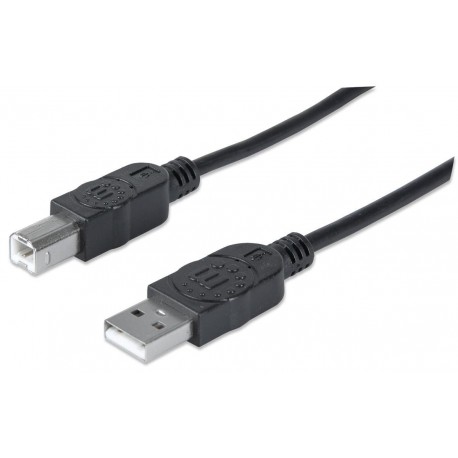 Cavo USB 2.0 A maschio/B maschio 1.8m Nero ICOC U-AB-20-U2