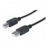 Cavo USB 2.0 A maschio/B maschio 5m Nero ICOC U-AB-50-U2