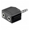 Adattatore Audio 3.5mm Stereo 1M/2F IADAP AU-3M23F