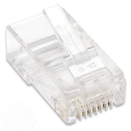 Plug Modulari RJ45 Cat5E per Cavo Rigido UTP IWP-8P8C-ITP7