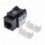 Frutto Keystone RJ45 Cat.6 UTP non schermato Nero