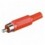 Connettore Audio RCA Maschio in plastica, Rosso