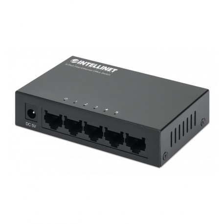 Switch Hub ethernet 10/100Mbps 5 porte desktop in metallo I-SWHUB-050ME