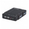 KVM Switch 4 porte USB/Audio Nero IDATA IVIEW-U4L
