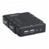 KVM Switch 4 porte USB/Audio Nero