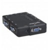 KVM Switch 4 porte USB/Audio Nero