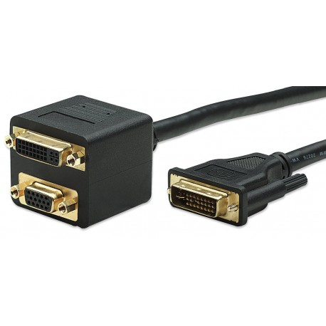 Cavo adattatore sdoppiatore DVI-I a VGA ICOC DVI-735