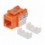 Frutto Keystone RJ45 Cat.6 UTP non schermato Arancione