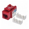 Frutto Keystone RJ45 Cat.6 UTP non schermato Rosso IWP-MD C6/RED